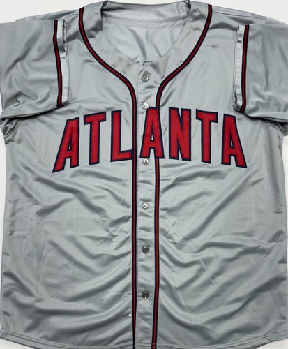 JOHN SMOLTZ - Atlanta Braves - Signed Custom Replica Grey Jersey AUTO - BAS - Picture 3 of 3