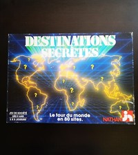 Vintage 1988 Jeu De Société DESTINATIONS SECRÈTES Jeux Nathan Complet 