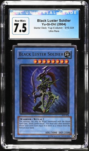 Yu-Gi-Oh! Black Luster Soldier 2004 SYE-024 Ultra Rare CGC 7.5 - Picture 3 of 3