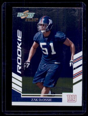 2007 Score Select Rookie Chrome Zak DeOssie 0952 Rookie New York