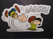  4 PEANUTS CHARLIE BROWN RAISING CANE'S DISPLAYS THANKSGIVING FOOTBALL rare HTF