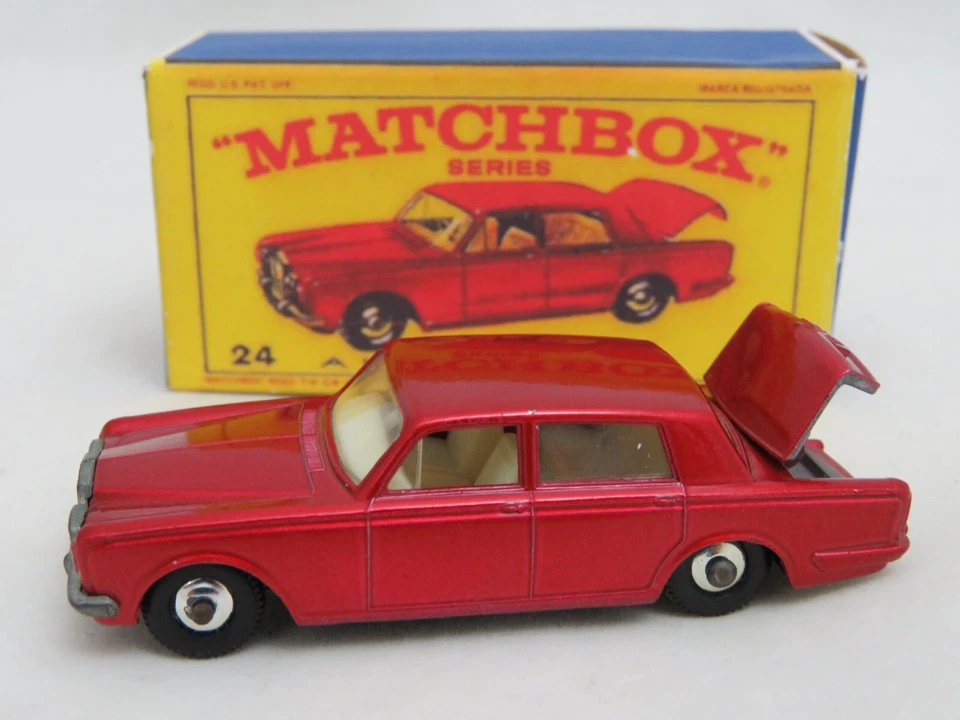 Matchbox LESNEY SUPERFast ROLLS ROYCE SILVER SHADOW No. 24  BOX- Repro. Box - Image 2 of 4