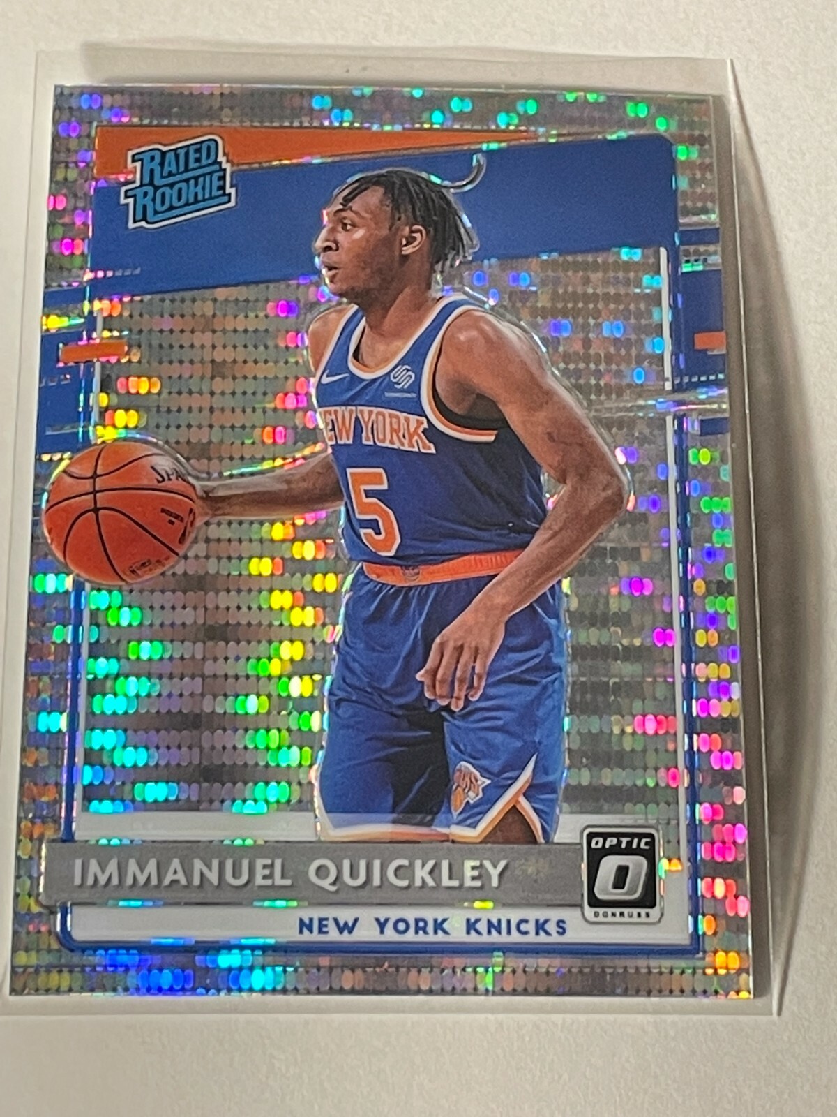 2020-21 Panini Optic IMMANUEL QUICKLEY Target Silver Pulsar Rated Rookie #175