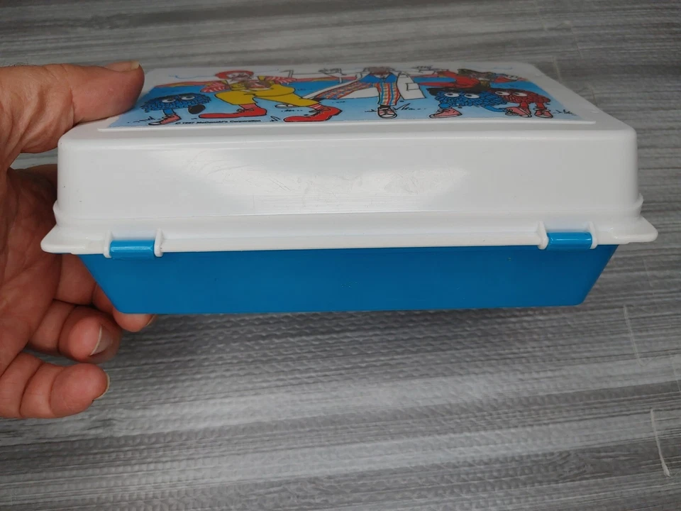Caja de almuerzo Happy Meal Mcdonalds 1987 de colección rara estuche de lápices tema de fútbol MIRAR Foto 4 de 4