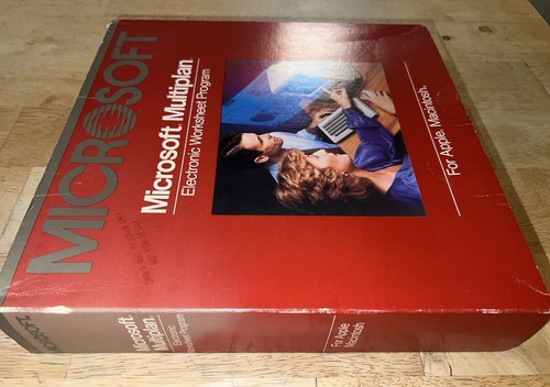 Microsoft Multiplan 1.0 1984 Pre-Excel foglio di calcolo SCATOLA Macintosh 128K PROPRIETARIO DI UN MAC - Foto 23 di 24