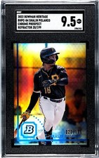 Shalin Polanco - 2022 Bowman Heritage #BHPC-84 - Refractor 20/199 SGC 9.5