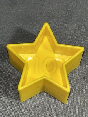 Tupperware Tupper Toy #10 (TEN) Replacement Shape-O Ball STAR Yellow Shape