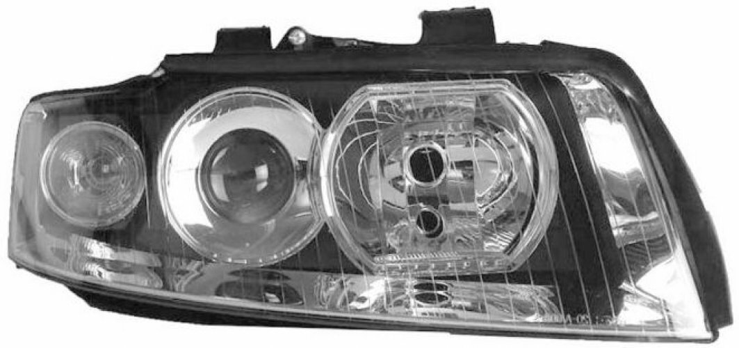 Phare avant droit Audi A4 avec lentille en polycarbonate anti-jaunissement