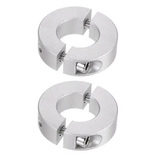 2pcs Double Split Shaft Collar 20mm Bore Clamp-On Collars 40mm OD 12mm Width