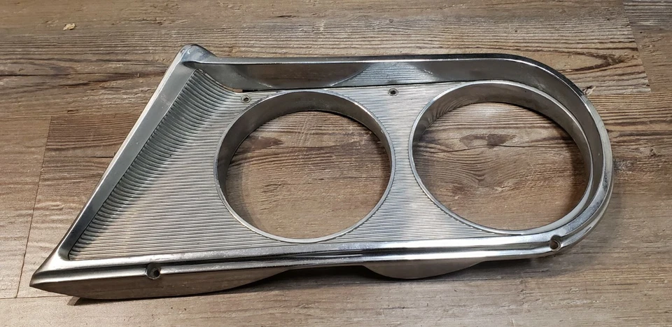 1964 Mopar Chrysler Newport New Yorker chrome Headlight Trim Bezel Left oem - Image 2 of 4