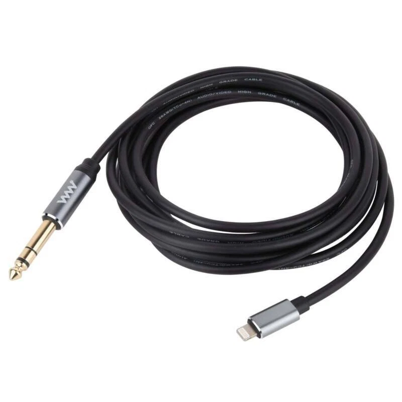 Lightning to 1/4 inch 6.35mm TRS Audio Stereo Cable for Amplifier Speaker Mixer - Image 2 of 4
