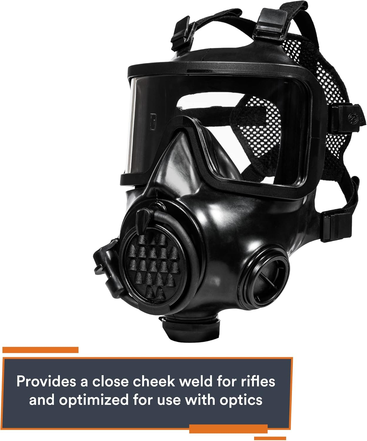 MIRA SAFETY CM-8M Full-Face CBRN Gas Mask W/Canteen - Reusable Survival Nuclear