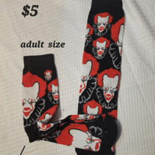 clown halloween adult socks new