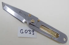 CRKT K.I.S.S. 5500G 24k Gold Accents Pocket Knife Tanto KISS Chisel Grind