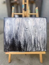 Original Oil Painting - Shady Winter 10x10