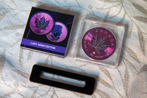 1 Unze Silber Maple Leaf 2023 Lady Veins Edition (Auflage: 100 | coloriert)