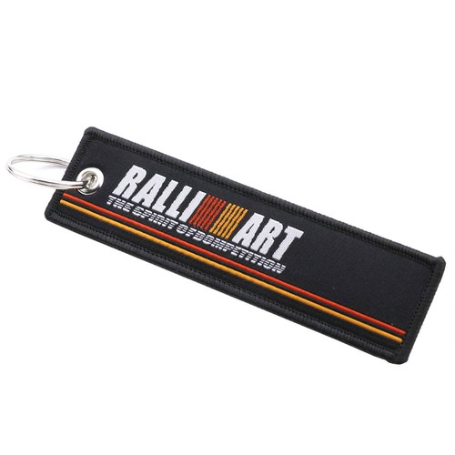 Car Style Ralliart Racing Key Ring Embroidery Keychain Luggage Tag Key Tags 24# - Picture 1 of 4
