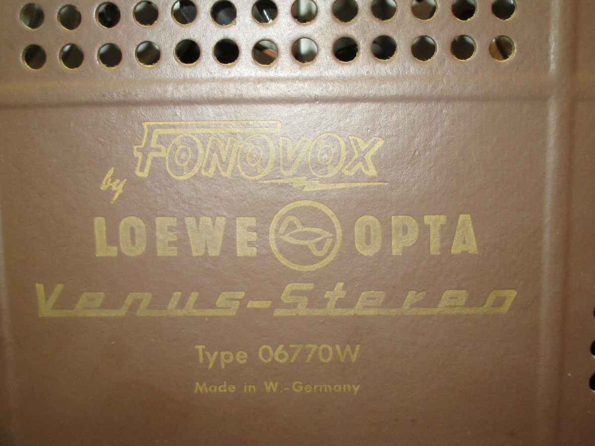 German radio Fonovox by Loewe Opta Venus Stereo Type 06770W, fully