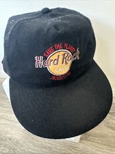 Vintage Hard Rock Cafe New Orleans Adjustable Strap Hat Wool MADE IN THE USA