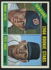 Topps Baseball Card 1966 #11 Senators Rookie Stars Brant Alyea Pete Craig. rookie card picture
