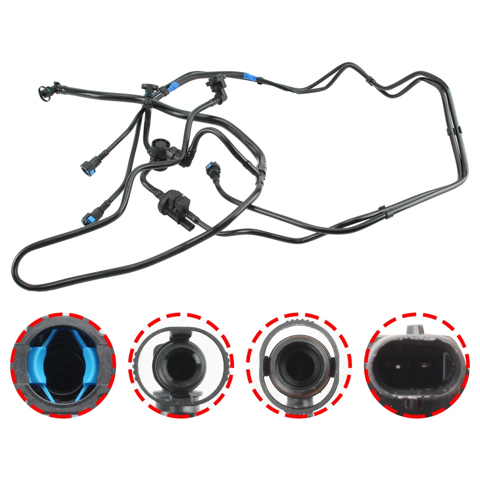 Tubo de suministro de combustible y vapor para Land Rover Range Rover EVOQUE 2012-2018 Foto 2 de 4