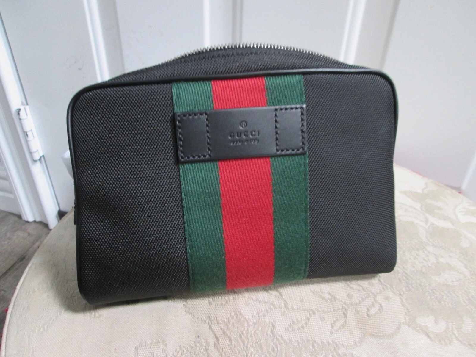 toile unisexe GUCCI avec sac ceinture toile rouge & vert
