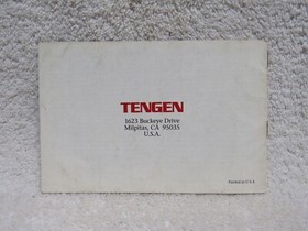 KLAX Manual - no game .... NES Nintendo