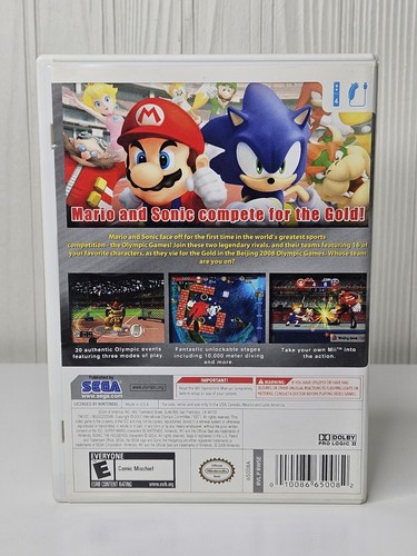 Mario & Sonic at the Olympic Games Nintendo Wii Video Game in Case TESTED - Picture 4 of 8