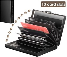 RFID Blocking Credit Card ID Holder Metal Slim Money Travel Wallet for Men Women