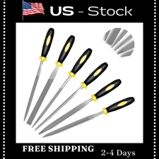 6Pcs Metal Needle File Set Small Hardened Carbon Steel File Mini Hand Metal Tool