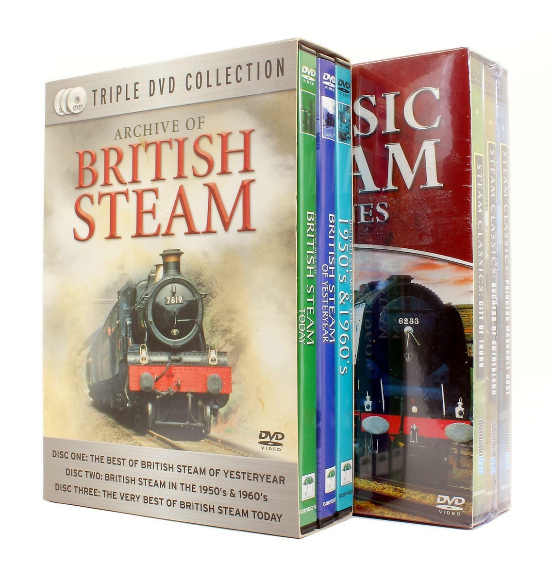 CLASSIC STEAM ENGINES & ARCHIVE OF BRITISH STEAM DVD SETS
