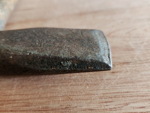Slag Hammer Chipping Scaling Welding Blacksmith Unusual Mystery Vtg Wood Handle - Picture 12 of 24