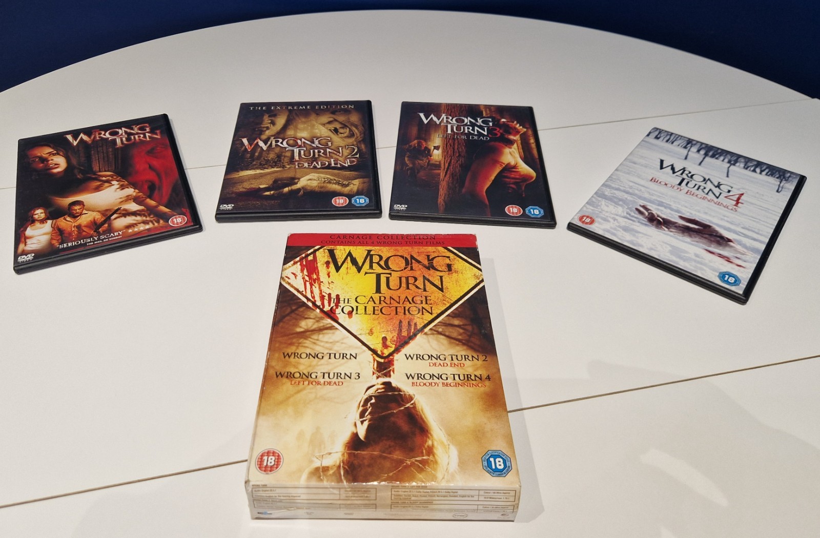 Wrong Turn The Carnage Collection DVD Box Set Films 1-4 Horror Cult Slasher