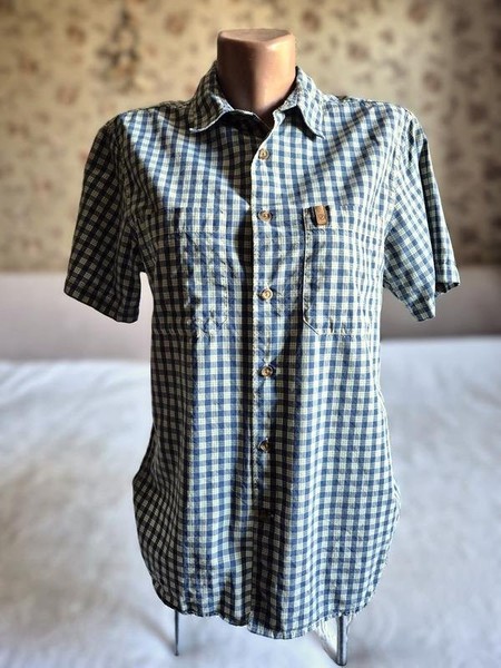 Men Fjällräven Shirt Blue Cotton 36 / S / 44