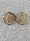 2 - Silver Kennedy Half Dollars