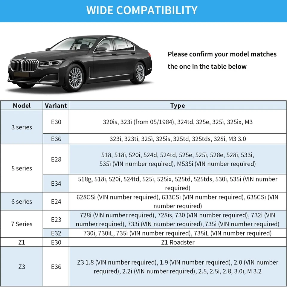 Kit de reconstrucción diferencial 188 rodamiento diferencial para BMW E30 E36 E28 E34 E23 E32 Z1 Z3 Foto 4 de 4