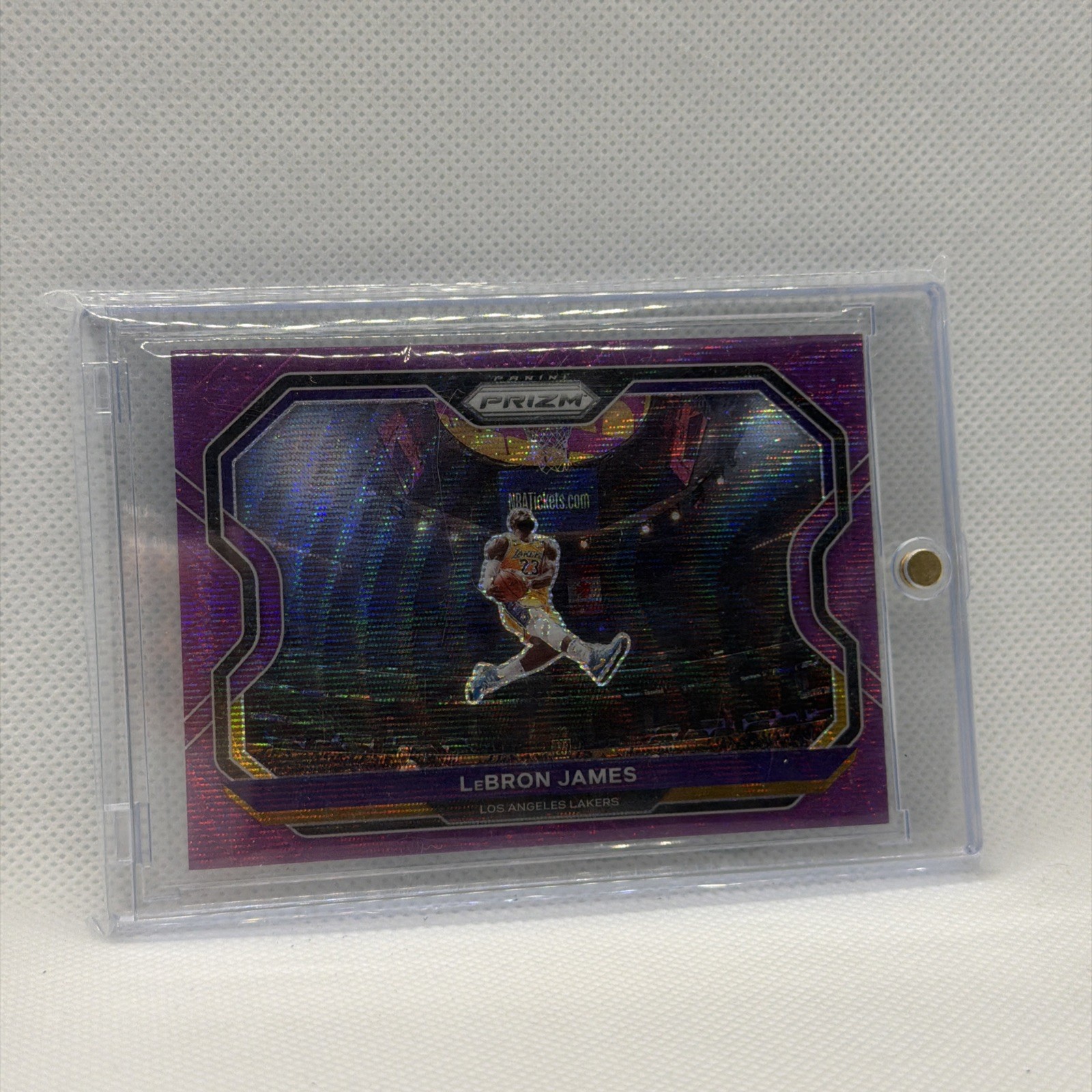 2020-21 Panini Prizm - LeBron James #1 Purple Wave Prizm Kobe Tribute