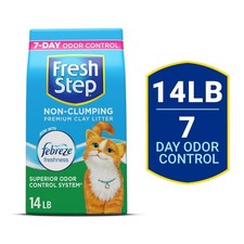 Non-Clumping Scented Premium Cat Litter with Febreze Freshness, 14 lbs