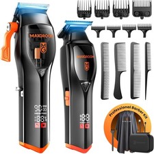 Professional Hair Clippers for Men, Cordless Barber Clippers and Trimmers Set, ,