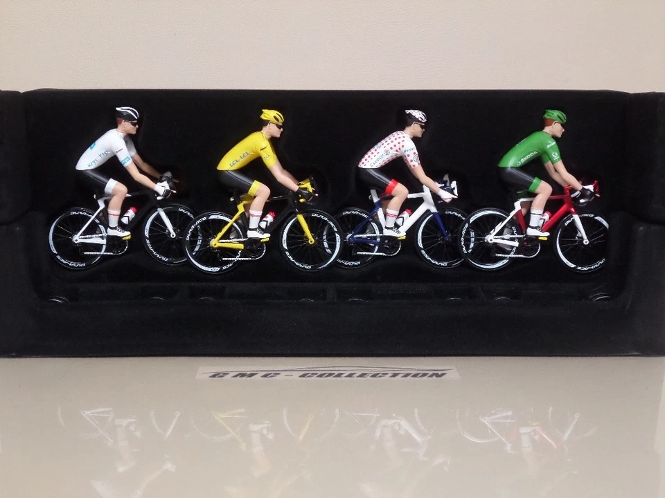 SET 4X CiCLiSTi CYCLiST BiCi BiKE TOUR DE FRANCE SOLiDO EDiZiONE LiMiTATA 1/18 - Immagine 2 di 2