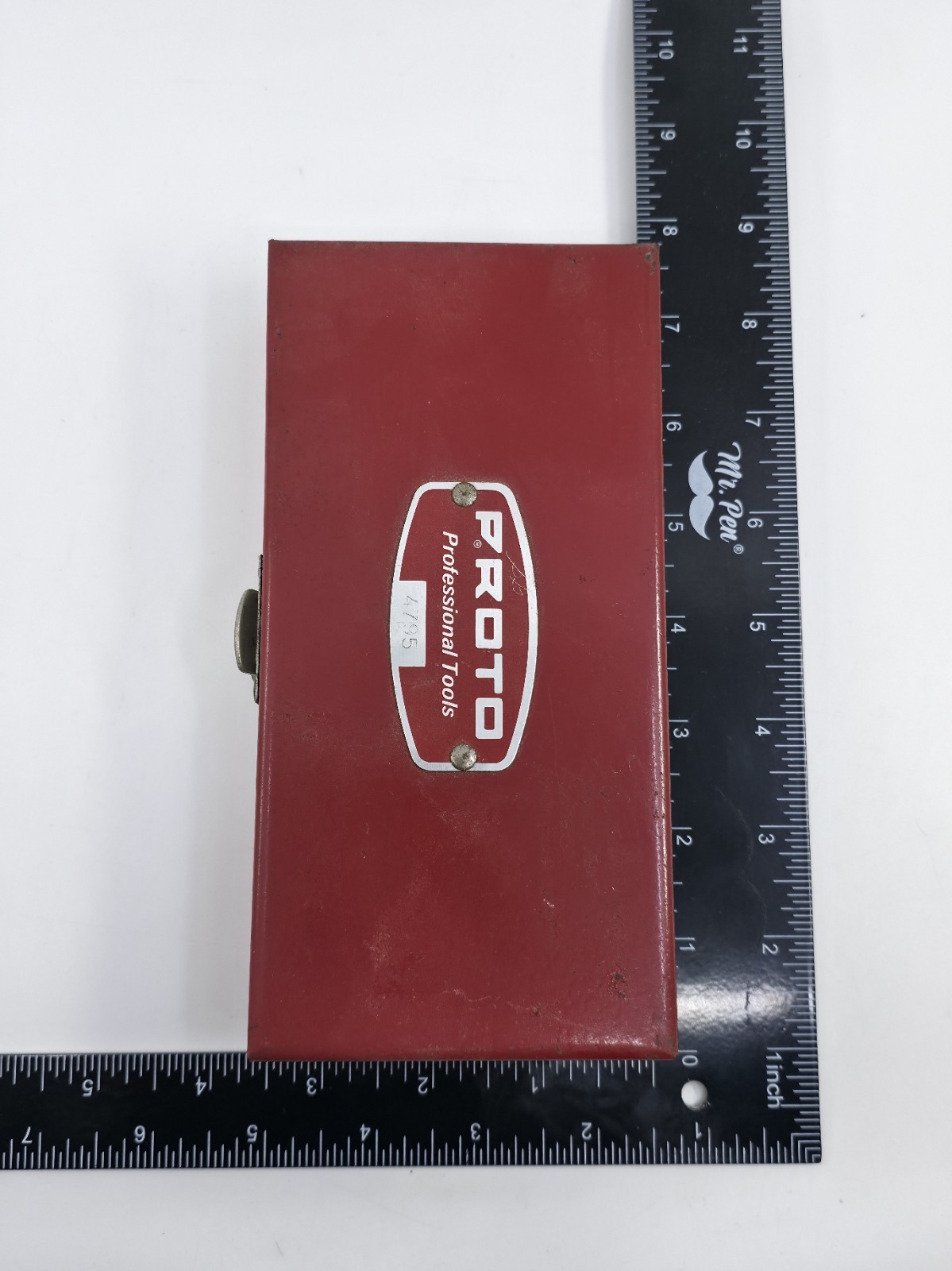 ​Vtg PROTO Professional Tools Metal Case Box 4795 Red Empty Tool Box USA
