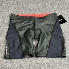Nike Triathlon Shorts Womens XS Black Padded Cycling Compression Performance