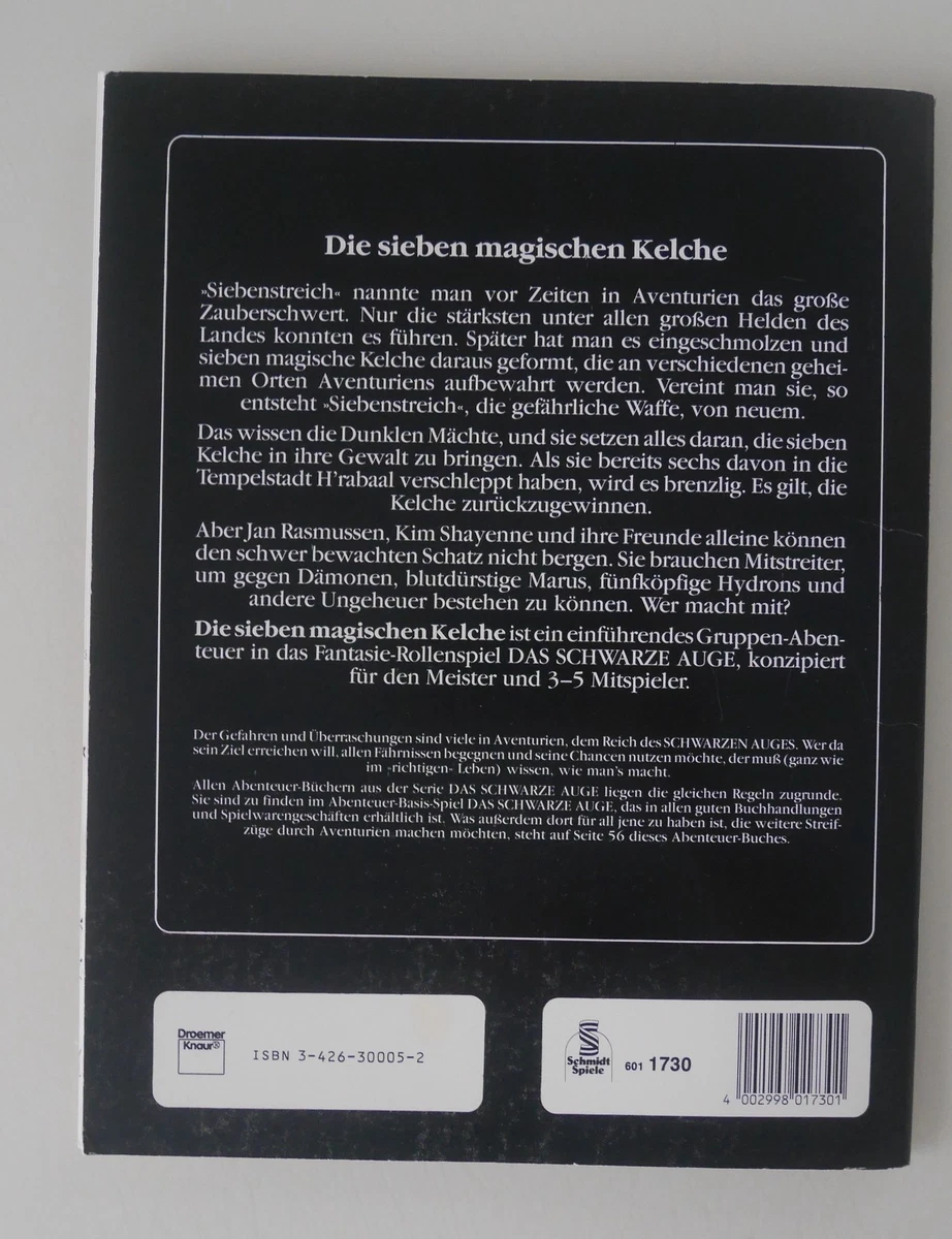 TOP: Das schwarze Auge DSA - DIE SIEBEN MAGISCHEN KELCHE! Pläne des Schicksals