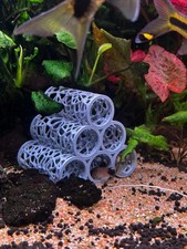 Aquarium Höhle im Voronoi Design | Unterschlupf für Welse, Garnelen und Fische