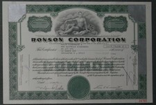 Ronson Corporation 1971 8 akcji