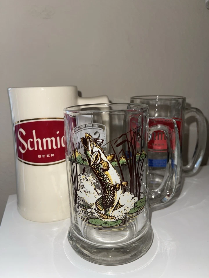 Lote de 3 tazas de cerveza Schmidt Schmidt Brewing Collectors Foto 2 de 3