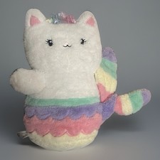 FAO Schwarz Glow Brights Mermaid Cat Plush Bubble Water Sounds Lights Up