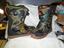 Thirtytwo 32 Lashed Double Boa Snowboard Boots Mens 14 CAMO RARE EXCELLENT