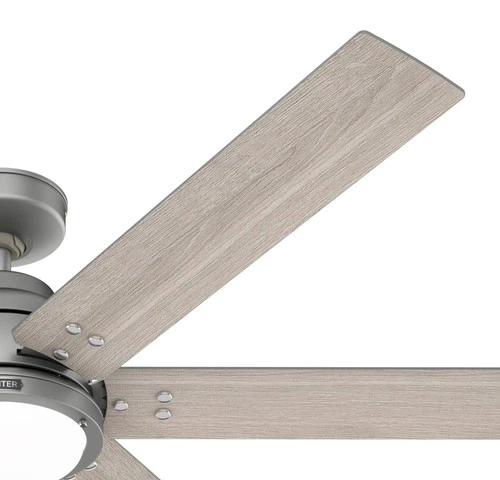 60" Hunter Gravity Matte Silver LED Smart Ceiling Fan - Picture 3 of 7