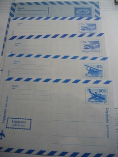 5 Luftpostbriefe Ungarn postfrisch